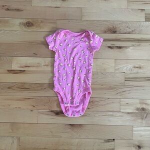 Pink Floral Kids One Piece